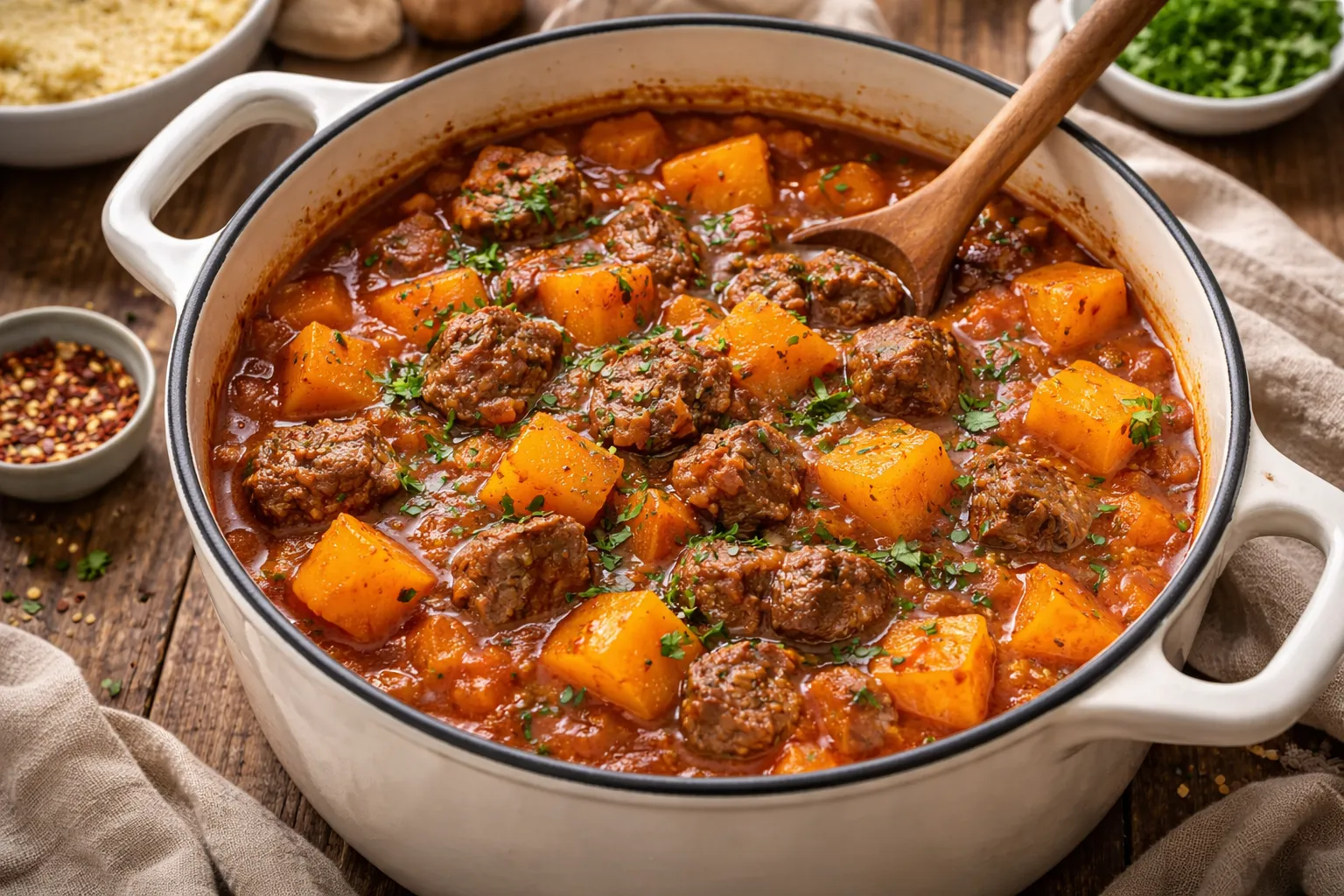 Beef and Butternut Squash Stew