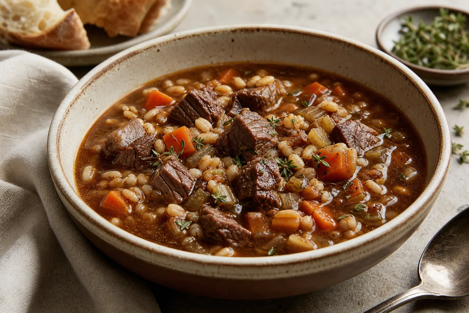 Hearty Beef Barley Soup