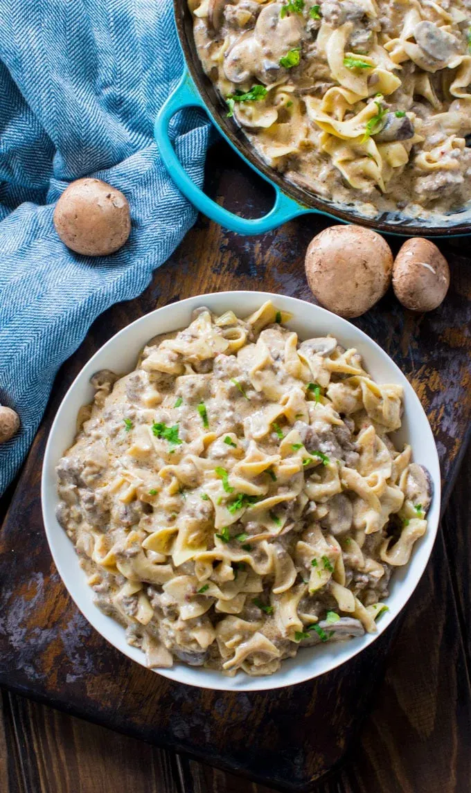Ground Beef Stroganoff