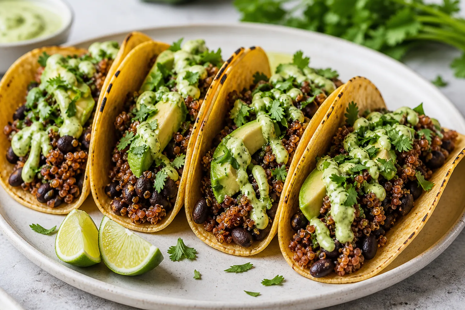 Black Bean Quinoa Tacos