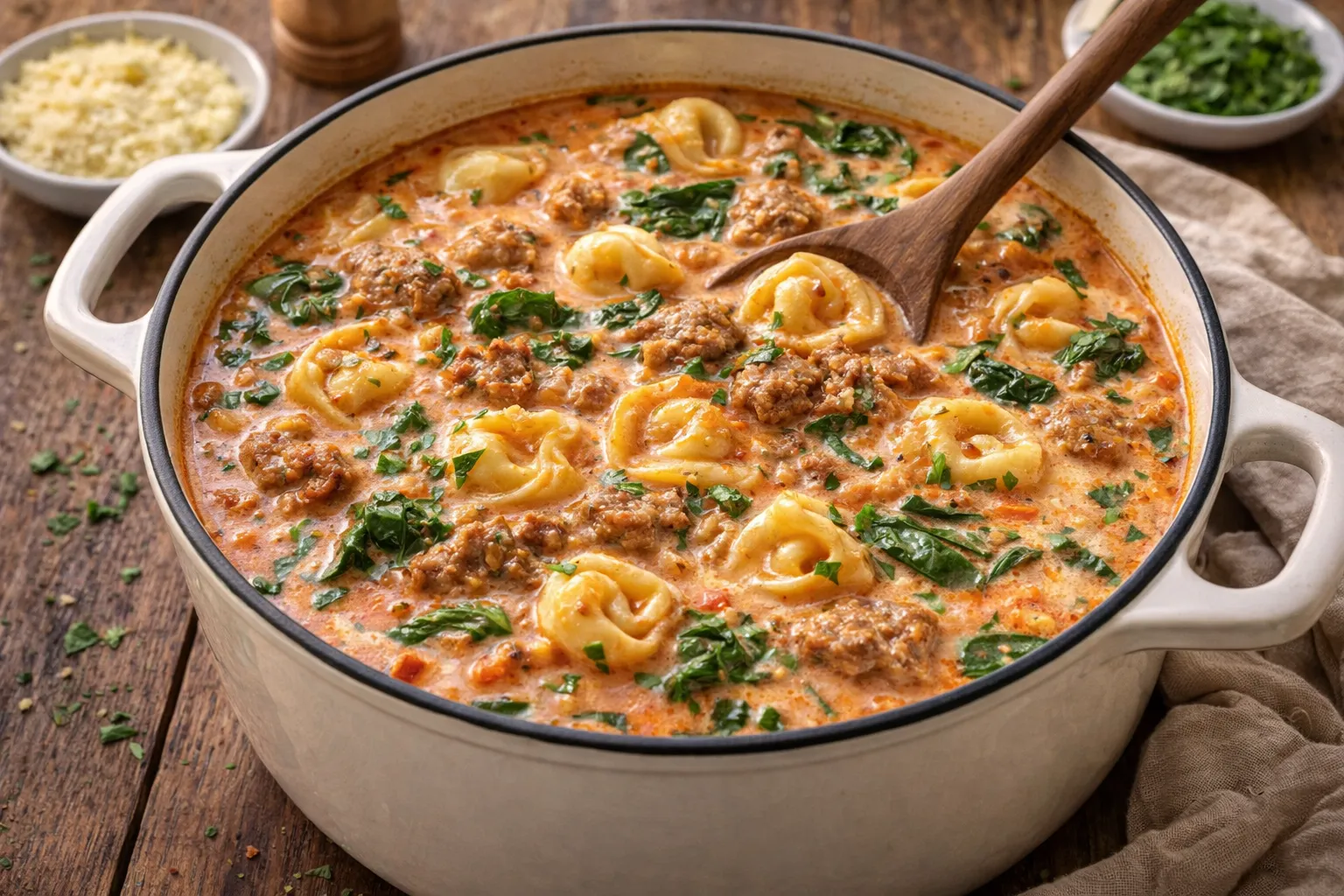 Creamy Tortellini Soup