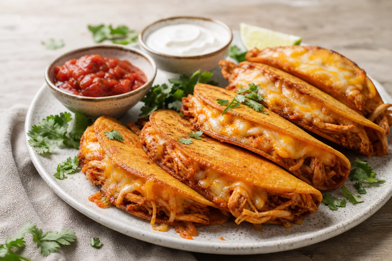 Mini Baked Chicken Tacos