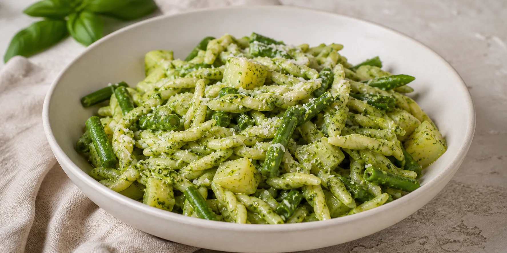 Trofie al Pesto with Green Beans